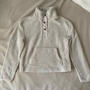 Cream fuzzy sweater